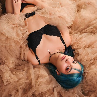 Sesión de fotos boudoir de mujer. Estudio Valeria Castro Fotografía
